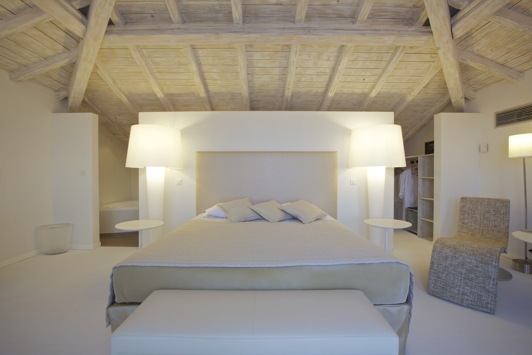 Chambre Luxe Hotel Santa Maria Ile Rousse Lit 3